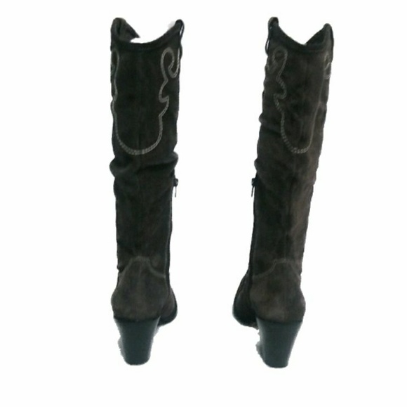 Via Spiga Vintage Brown Suede Gaucho Boots Sz 5.5 - Picture 6 of 8